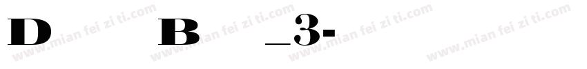 Didot Bold_3字体转换